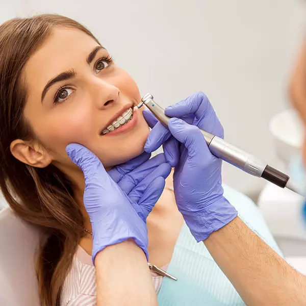 Home 10 Patient during a cosmetic dental visit